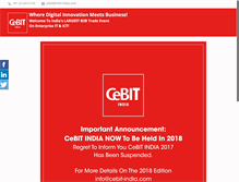 Tablet Screenshot of cebit-india.com